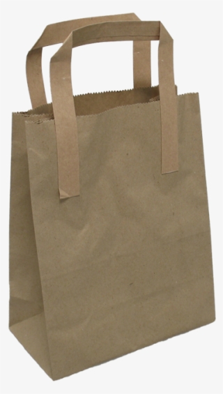 Bag, Pulp, Flat Paper Handles, Glued To Outside, - Tote Bag