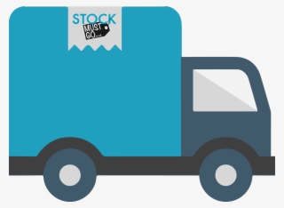 Delivery Truck Icon With Smg Logo Blue