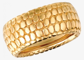 18kt Yellow Gold Snake Skin Ring - Snake Skin Gold Ring