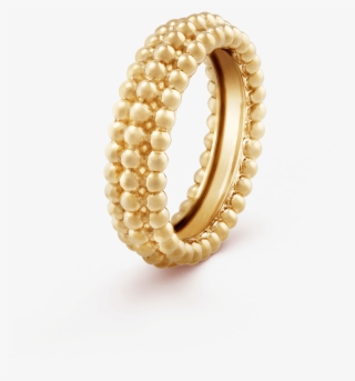 Perlée Pearls Of Gold Ring, 3 Rows - Van Cleef Triple Perlee Ring