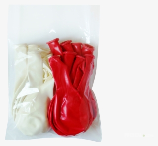 White And Red Balloons 20 Pce - Party Supply