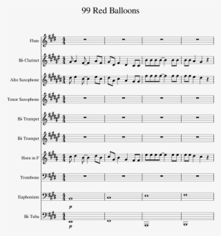 99 Red Balloons - Jellyfish Jam Flute Sheet Music