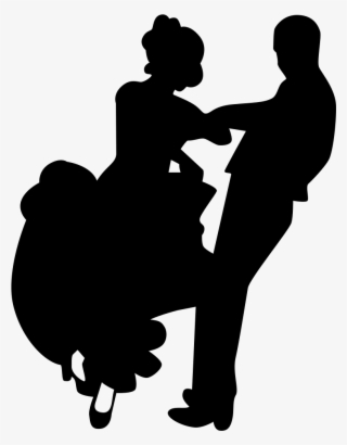 Png File Svg - Silhouette Of People Dancing