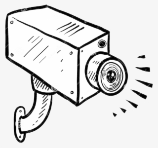 Cartoon Of Security Camera - Drawing Of A Video Camera