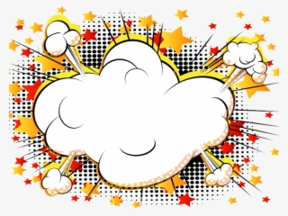 Explosion Clipart Svg - Comic Book Cartoon Clouds