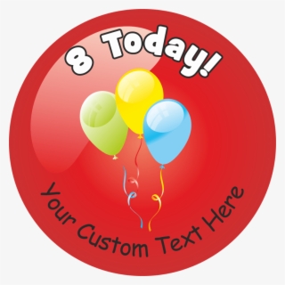 Happy 8th Birthday Stickers Variety Pack Book Awards - Happy 8th Birthday Sticker