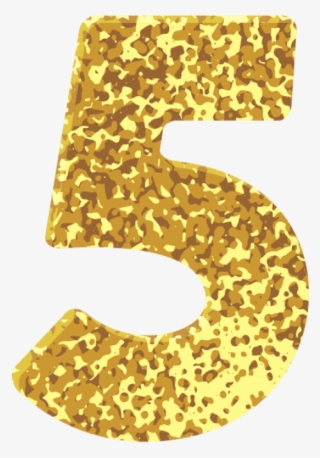 Free Png Download Gold Style Number Five Clipart Png - Number Five Gold Png