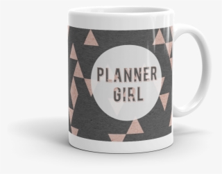 Rose Gold Triangle 'planner Girl' Mug - Coffee Cup