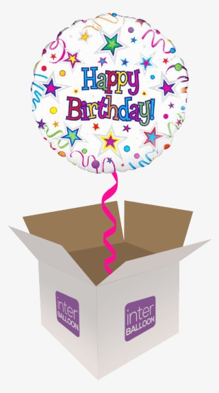Happy Birthday Stars And Streamers - Feliz Cumpleaños Globos De Estrella