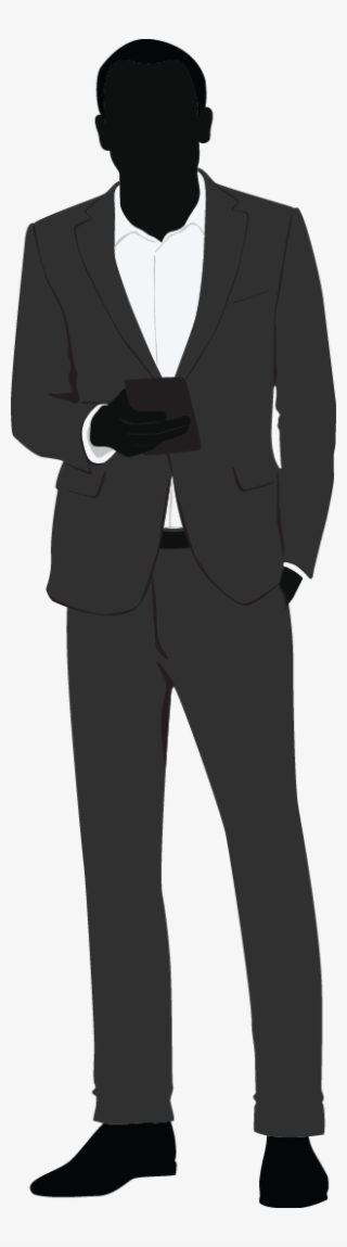 Business Man Silhouette - Tuxedo