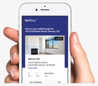 Hand Holding A Preview Of The Mobile App - Iphone
