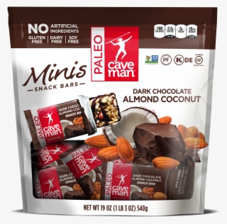 Dark Chocolate Almond Coconut Minis - Caveman Foods