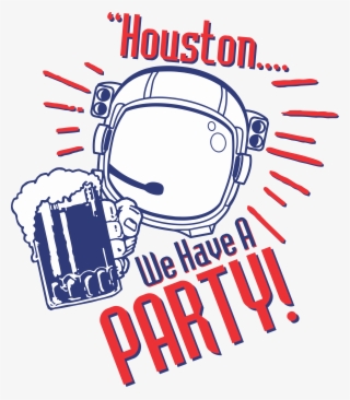 Houston Party Rental Red And Black Logo - Illustration