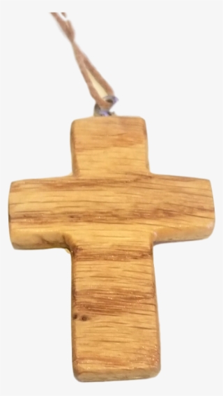 Religious Handcarved Hanging Wooden Cross - Pendant