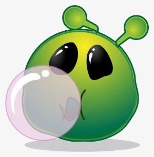 Open - Smiley Green Alien