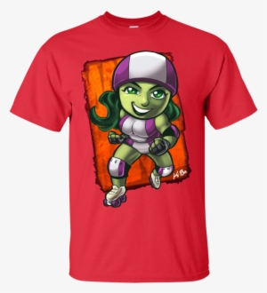 Superhero Roller Derby She Hulk Hulk T Shirt & Hoodie