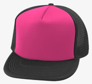 Snapback Clipart Customizable - Pink And Black Trucker Hat