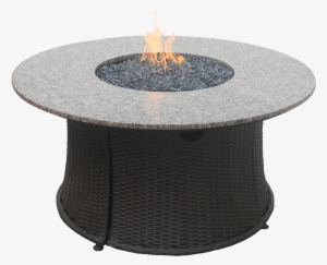 Endless Summer Gad1375sp Circular Faux Wicker Fire - Patio Gas Fire Table Wicker