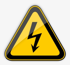High Voltage Warning Sign Png Clipart - Tarjeta De Cumpleaños Para Un Electricista