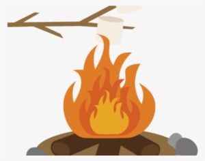 S Mores Campfire Clipart