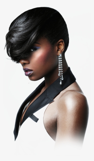 Black Hair Model Png