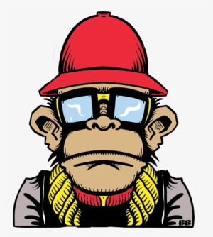 Monkey Rap Hiphop Monkeystickerremix Monkeyman Man - Hip Hop Monkey