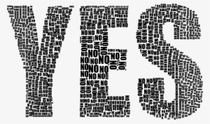 This Free Icons Png Design Of Yes And No Typography