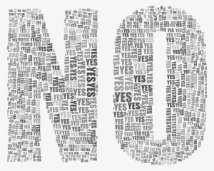 This Free Icons Png Design Of Yes And No Typography