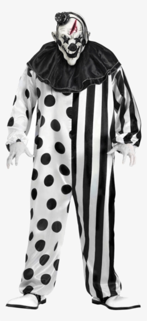 Black And White Creepy Png Backgrounds Images - Killer Clown Costume