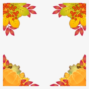 Fall Frame Border Png Clipart Image - Fall Frames