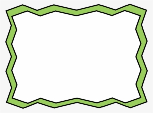 Green Zig Zag Frame - Green Zig Zag Border