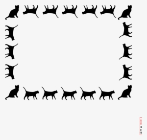 Cat Border Clip Art At Clker - Free Cat Border
