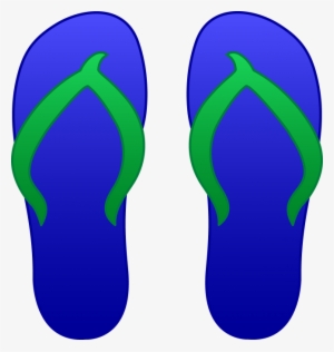Flip Flop Border Clipart Free - Clip Art Image Of Flip Flops