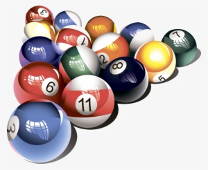 Billiard Balls Png Transparent Image - Billiards Vector
