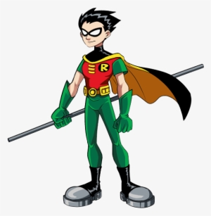 Superhero Robin Png Transparent Images - Robin Teen Titans Staff