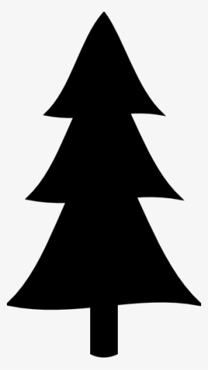 Lack Christmas Tree Clip Art - Pine Tree Clipart Silhouette