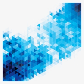 Abstract Art Geometry Stock - Blue Abstract Triangle Png