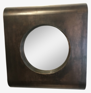Hand Forged Bronze And Copper Mirror - Circle