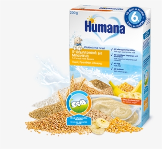 Milk Cereal 5-cereals With Banana - Каша Хумана