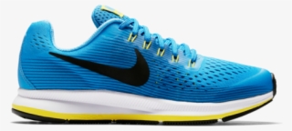 Nike Zoom Pegasus 34 Gs Blue Black Kids Running Shoes - Mizuno Wave Rider 22 Donna