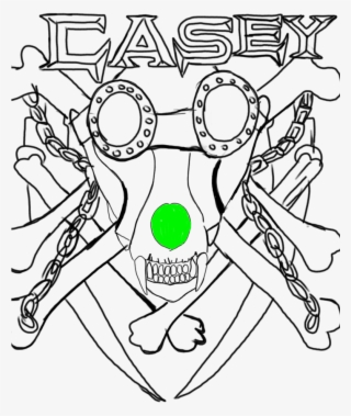 Killing Is Her Business Casey Wolf Copyright Logo - Line Art