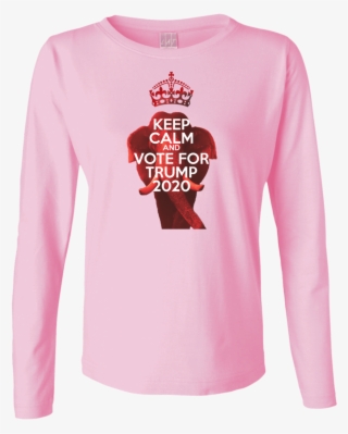 Keep Calm And Vote Republican 2020 Ladies' Ls Cotton - Keep Calm