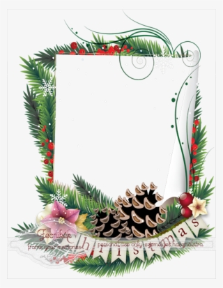 Christmas Banner Cluster Frame - Noel Papier Parchemin