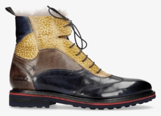 Ankle Boots Amelie 68 Navy Brazil Stone Ocra - Work Boots