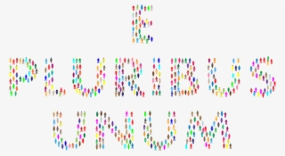 Clipart Prismatic E Pluribus Unum Is People No Background - Line Of People No Background