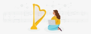 Our Mission Is To Connect Harpists Worldwide And Lift - Illustration