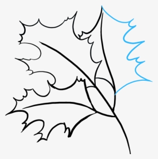How To Draw Fall Oak - Line Art