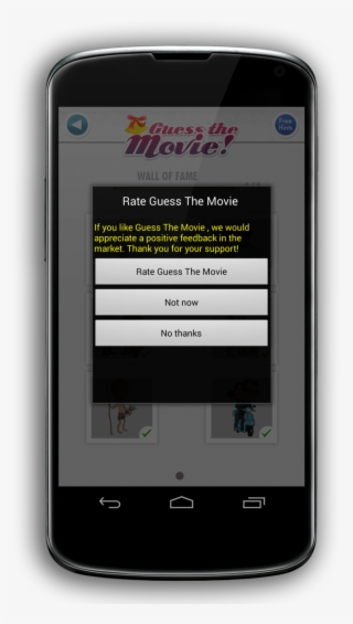 Guess The Movie Rating Popup - Pop Up Rating Android