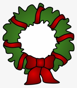 Wreath, Red Tinsel, Png - Circle