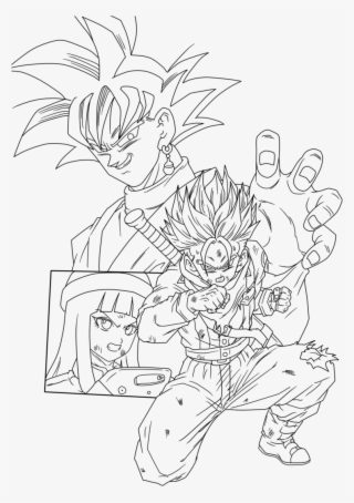 Future Trunks Vs Goku Black By Genesislinearts On